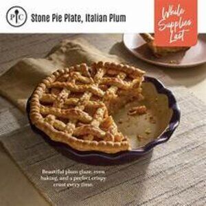 Pampered Chef Stone Pie Plate Pan